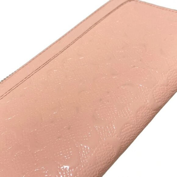 COACH Luxury Debossed Signature Patent Accordion Zip Around - Picture 6 of 8